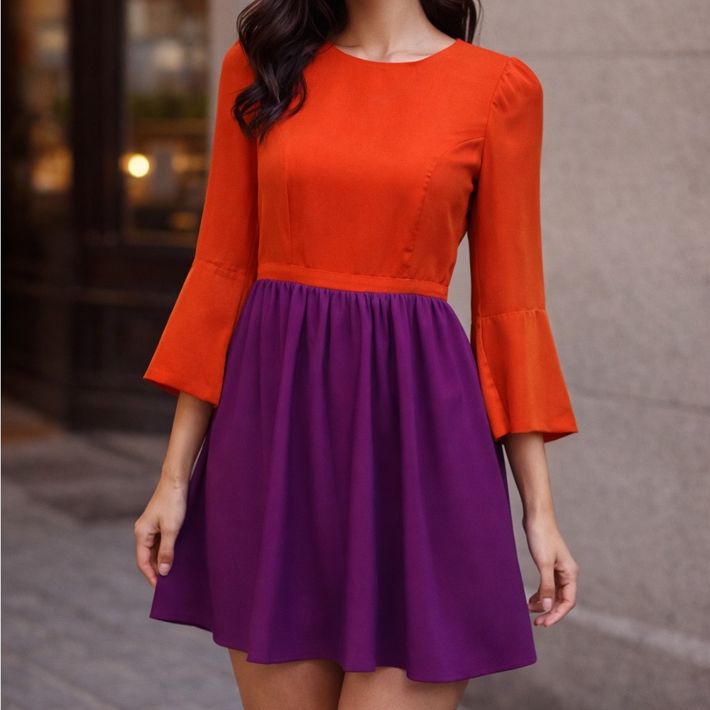 Art & Co. Open back, bell sleeve mini